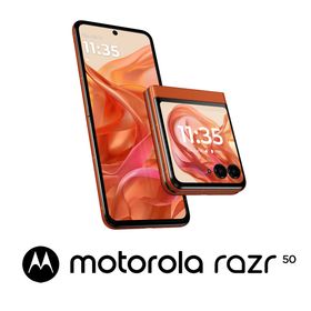 Motorola（モトローラ） PB230002JP motorola razr 50（12GB/512GB） - スプリッツオレンジ（SIMフリー版）[PB230002JPRAZR50] 返品種別B