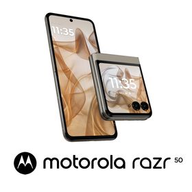 Motorola（モトローラ） PB230001JP motorola razr 50（12GB/512GB） - サンドクリーム（SIMフリー版）[PB230001JPRAZR50] 返品種別B