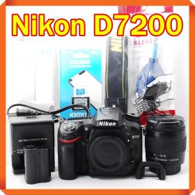 少シャッター Nikon D7200 一眼レフカメラ スマホ転送 シングルレンズ