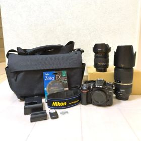 【一眼レフカメラ一式】Nikon D7200/レンズ2本/他多数