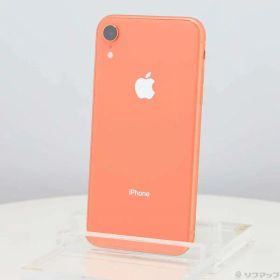 【中古】Apple(アップル) iPhoneXR 64GB コーラル MT0A2J／A SIMフリー 【297-ud】