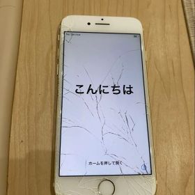 iPhone7 128GB ゴールド SIMフリー 画面割れ 動作品