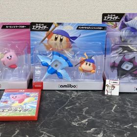 24. 【店頭併売品】Nintendo Switch2ソフト カービィのエアライダー amiibo カービィのエアライダーシリーズ 3体セット