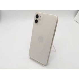 【中古】Apple SoftBank 【SIMロック解除済み】 iPhone 11 64GB ホワイト MWLU2J/A【なんば】保証期間１ヶ月【ランクC】