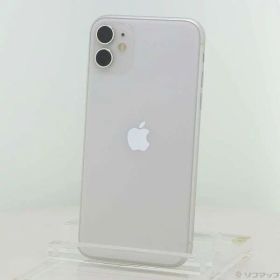 【中古】Apple(アップル) iPhone11 64GB ホワイト MWLU2J／A SIMフリー 【368-ud】