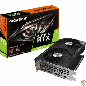 GIGABYTE GeForce RTX 3060 WINDFORCE OC 12G (rev. 2.0) グラフィックスカード、2X WINDFORCEファン、12GB 192ビットGDDR6、GV-N3060WF2OC-12GD Rev2.0ビデオカード。