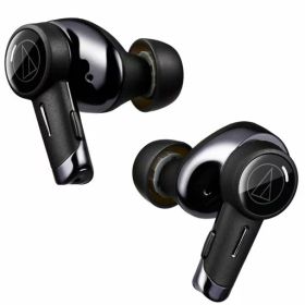 オーディオテクニカ ATH-TWX9MK2 BK(E) ノイズキャンセリング ワイヤレスイヤホン Bluetooth 完全ワイヤレス マイク付 最大約18.5時間再生 ワイヤレス充電対応 マルチポイント 深紫外線除菌シス…