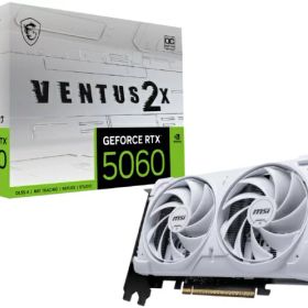 【エントリーで最大2万ポイント当たる｜6/25まで】 MSI｜エムエスアイ グラフィックボード ホワイト GeForce RTX 5060 8G VENTUS 2X OC WHITE [GeForce RTXシリーズ /8GB]