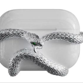 XTENDED iDENTiTY Silver snake Airpods 2