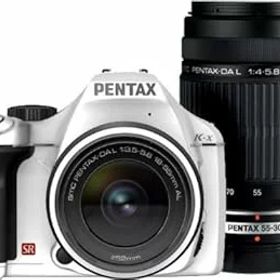 【中古】PENTAX デジタル一眼レフカメラ K-x ダブルズームキットホワイト