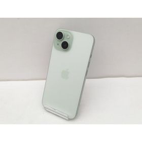 【中古】Apple docomo 【SIMフリー】 iPhone 15 128GB グリーン MTMM3J/A【吉祥寺】保証期間１ヶ月【ランクC】