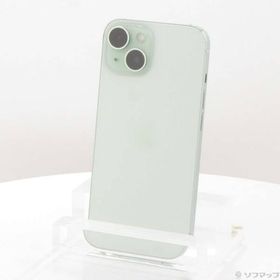 〔中古〕Apple(アップル) iPhone15 256GB グリーン MTMT3J／A SIMフリー〔198-ud〕