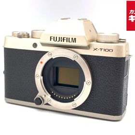 【中古】 【美品】 フジフイルム X-T100 ボディ シャンパンゴールド 【ミラーレス一眼】