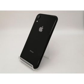 【中古】Apple au 【SIMロック解除済み】 iPhone XR 64GB ブラック MT002J/A【三宮センター】保証期間１ヶ月【ランクC】
