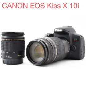 保証付き/CANON EOS Kiss X10i標準&望遠ダブルレンズセット