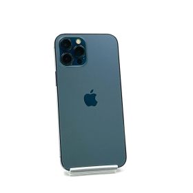 【全額返金保証】【最速発送】 iPhone 12 Pro Max 256GB パシフィックブルー Softbank 白ロム 動作確認済 74%