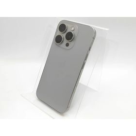 【中古】Apple 楽天モバイル 【SIMフリー】 iPhone 15 Pro 128GB ナチュラルチタニウム MTU93J/A【高崎モントレー】保証期間1ヶ月【ランクC】