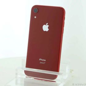 【中古】Apple(アップル) iPhoneXR 64GB プロダクトレッド MT062J／A SIMフリー 【247-ud】