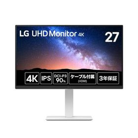 27US550-W 27インチ 4Kモニター IPSパネル 3辺フレームレス
