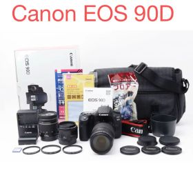 デジタル一眼Canon EOS 90D 標準&望遠&単焦点トリプルレンズセット