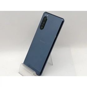 【中古】SONY au 【SIMロック解除済み】 Xperia 5 II ブルー 8GB 128GB SOG02【津田沼】保証期間1ヶ月【ランクC】