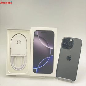 iPhone16 Pro 256GB ブラックチタニウム MYN03J/A Apple版SIMフリー