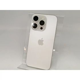 【中古】Apple 国内版 【SIMフリー】 iPhone 15 Pro 128GB ホワイトチタニウム MTU83J/A【東池袋1丁目】保証期間1ヶ月【ランクC】