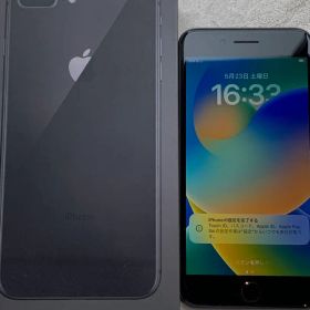 【美品】Apple iPhone 8 Plus 本体 256GB スペースグレイ
