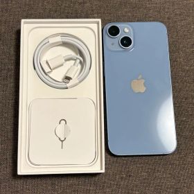 【美品】iPhone14本体 ブルー 128ギガ SIMフリー 付属品完備