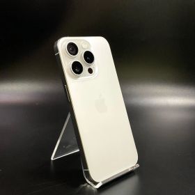 【全額返金保証】【最速発送】 iPhone 15 Pro 256GB シルバー Softbank 白ロム 美品 動作確認済 85%
