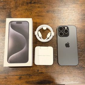 【美品】iPhone 15 Pro 128GB ブラック SIMフリー 箱・あり