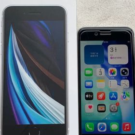 【美品】Apple iPhone SE 本体 ホワイト 128GB