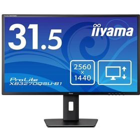 iiyama 飯山 WQHD対応 31.5型液晶ディスプレイ/ブラック/スピーカー/IPS XB3270QSU-B1