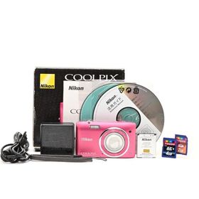 ＜並品＞ Nikon デジタルカメラ COOLPIX S3500 光学7倍ズーム 有効画素数 2005万画素 ストロベリーピンク S3500PK