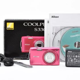 ★美品★ Nikon ニコン COOLPIX S3300 ピンク デジタルカメラ ★A123N #12