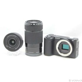 【中古】SONY(ソニー) VLOGCAM ZV-E10 II ダブルズームレンズキット ブラック ZV-E10M2X B 【276-ud】