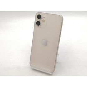 【中古】Apple au 【SIMロック解除済み】 iPhone 12 mini 64GB ホワイト MGA63J/A【大須2】保証期間１ヶ月【ランクB】