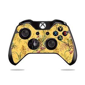 MightySkins Microsoft Xbox One / S コントローラー 用ビニールスキン「Yellow Marble End」保護デカールラップ 着脱簡単