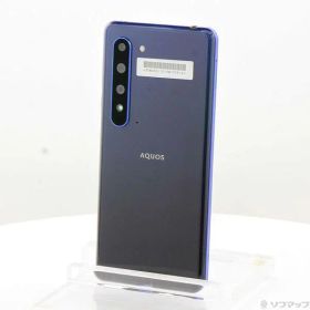 【中古】SHARP(シャープ) AQUOS R5G 256GB アースブルー 908SH SoftBank 【305-ud】