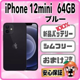 M88【電池新品 100％表示】 iPhone 12mini 64GB ブルー