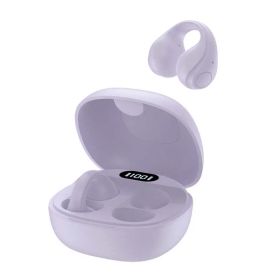 グリーンハウス オープンイヤーワイヤレスイヤホン イヤーカフタイプ パープル [ ワイヤレス ( 左右分離 ) / Bluetooth 対応 ] GH-OWSB-PU