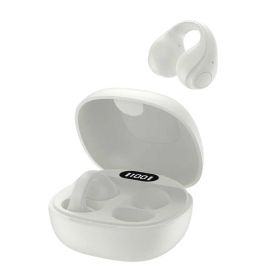 グリーンハウス オープンイヤーワイヤレスイヤホン イヤーカフタイプ ホワイト [ ワイヤレス ( 左右分離 ) / Bluetooth 対応 ] GH-OWSB-WH