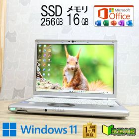 ★美品 高性能i5！M.2 NVMeSSD256GB メモリ16GB★CF-SV1 Core i5-1145G7 Webカメラ TypeC Win11 MS Office2019 H&B ノートPC★P97961