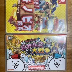 【中古品2点まとめ売り】 ふたりで!にゃんこ大戦争※特典なし 進め!キノピオ隊長