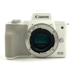 【全額返金保証】【最速発送】Canon デジタル一眼 EOS Kiss M2 ダブルズームキット ホワイト 美品 動作確認済