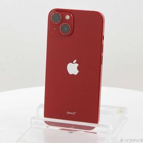 〔中古〕Apple(アップル) iPhone13 128GB プロダクトレッド MLNF3J／A SIMフリー〔377-ud〕