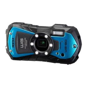 リコー コンパクトデジタルカメラ PENTAX WG-90-BL ブルー ペンタックス 本格防水 耐衝撃 防塵 耐寒 タフネスボディ 広角 望遠 光学5倍ズーム 高画質 接写 マクロ撮影【送料無料】【KK9N0D18P】