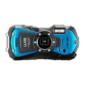 【中古】 PENTAX WG-90 ブルー 本格防水デジタルカメラ 14m防水 (連続2時間) 1.6m耐衝撃 防塵 -10℃耐寒 アウトドアで活躍するタフネスボディ CALSモード搭載で 現場記録など幅広いビジネスシーンで活躍
