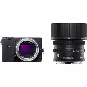 【中古】【非常に良い】シグマ(Sigma) SIGMA フルサイズミラーレス一眼カメラ fp & 45mm F2.8 DG DN kit ブラック 937317
