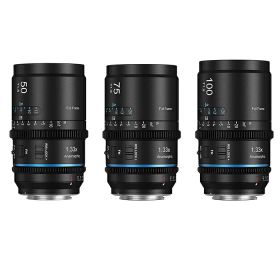 SIRUI Astra アナモルフィック シネレンズ 3本セット 1.33x オートフォーカス フルサイズ対応 Lマウント LUMIX DCシリーズ・SIGMA fp/fp L・Leica SL ブルーフレア(AST-3S-LB)